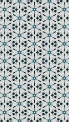 Ornate geometric pattern and abstract colored background