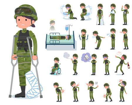 Flat Type Military Wear Women_sickness