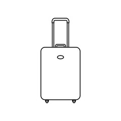 Baggage, luggage line icon, the logo on a white background