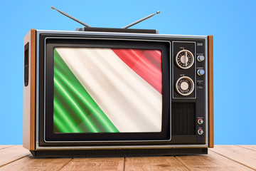Italian Television concept, 3D rendering