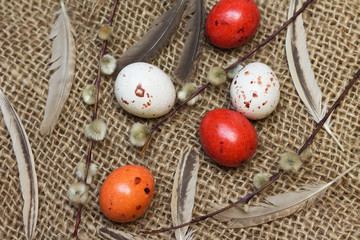 Sweet Easter. Image of chocolate eggs