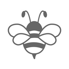 Wonderful bee design on a white background. Logo
