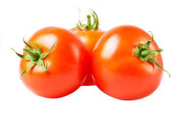 tomatoes isolated on white background