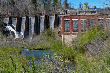 Obraz premium Green River Dam North Carolina