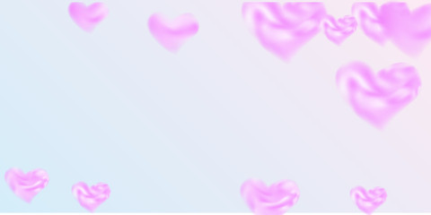 Hearts of confetti for valentines day