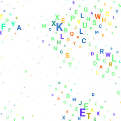 Abstract texture with letters.