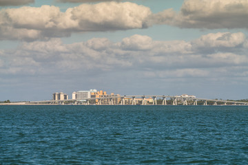 coastal areas of Punta Rassa landscape  in Cape Coral - Fort Myers, Metropolitan Area, Lee County,...