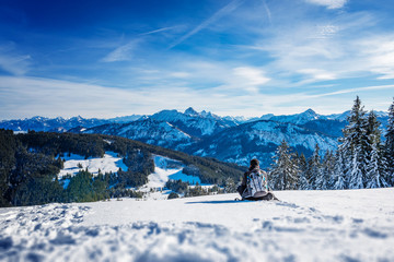 winter in the mountains