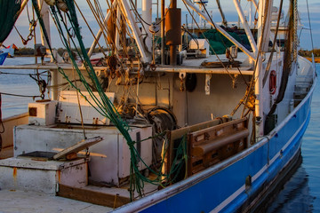 Fototapeta na wymiar Shrimp Boats in Mississippi