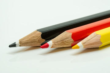 Obraz premium color pencils isolated on white background