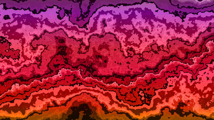 Abstract background with color blots, transitions and bends.