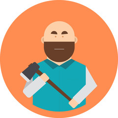 man with an ax