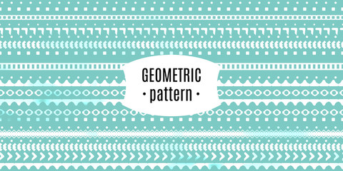 Geometric seamless pattern vector design. Creative line hand drawn.