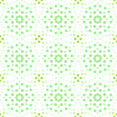 Seamless abstract pattern background with a variety of colored circles.
