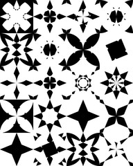 Etnic geometric seamless pattern islamic graphic ornament