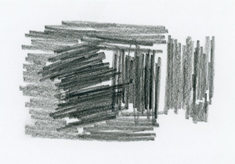 black pencil sketch on paper