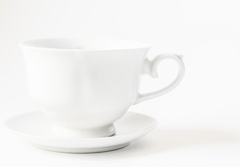 White Coffee Cup with space for logo - contains clipping paths
