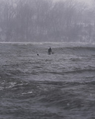 Surfing in the winter