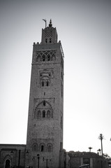 minaret of koutoubia mosque in marrakesh