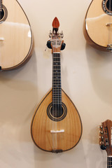 Portuguese guitar on the wall