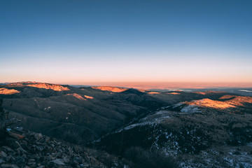 Mountain Shadow Sunset