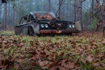 Rusty old cars