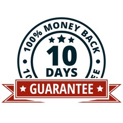 Fototapeta premium 10 Days Money Back illustration;