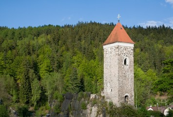 Fototapeta na wymiar Ruins of Castle Nejdek,Western Bohemia, Czech Republic