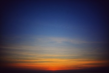 twilight sunset over the sea