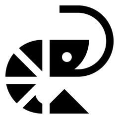 Shrimp Prawn Vector Icon.eps