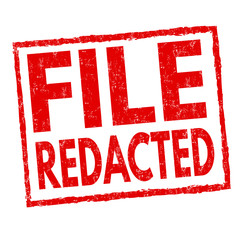 File redacted sign or stamp - obrazy, fototapety, plakaty