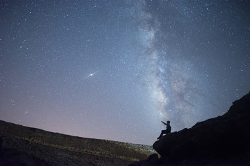 Señalando un planeta © Manuel