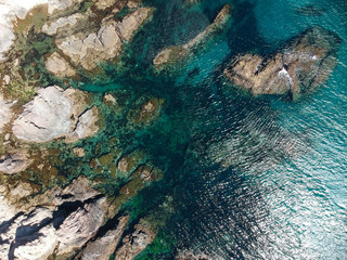 Sea water of Almerian coast