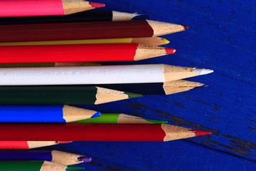 Color pencil, close-up