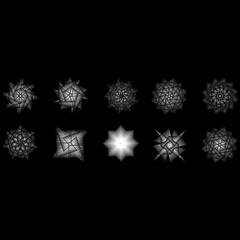 Sacred geometry signs. Set of symbols and elements