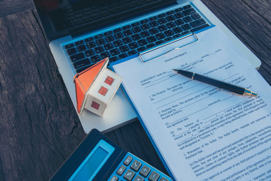 A Scale House On Some Forms For A Deed To Conceptualize On The Financial Investment.