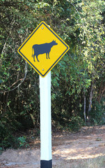 cow traffic symbol