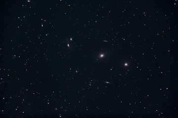 Galaxy M86, cluster of nebulae in the constellation Virgo