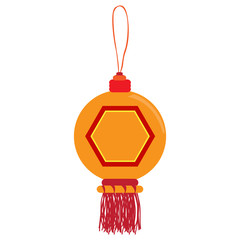 Obraz premium Isolated chinese lamp image. Vector illustration design