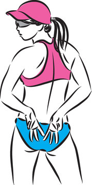 volleyball player vector illustrator