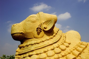 Giant Nandi at Lepakshi
