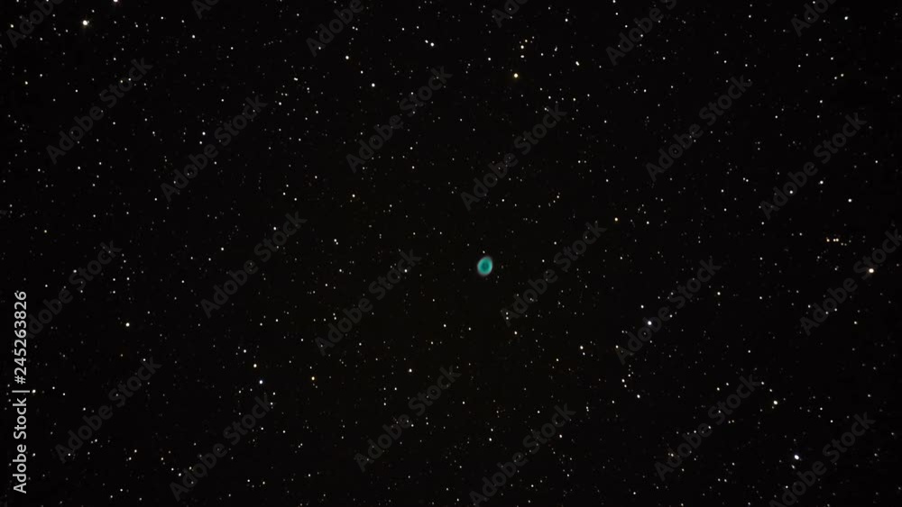 Canvas Prints zoom in on a ring shaped nebula in space