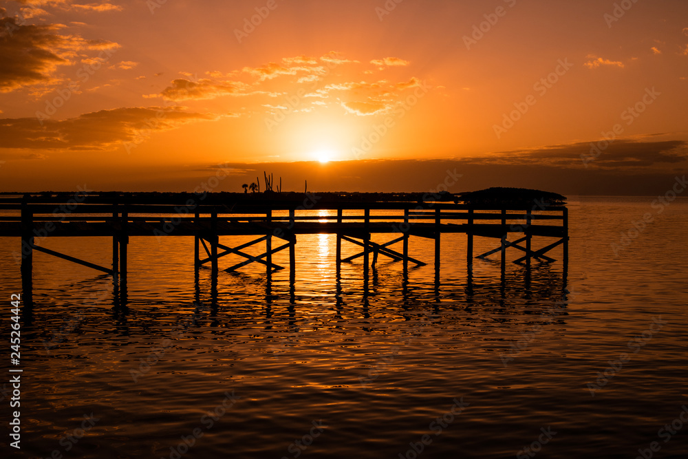 Sticker Sunset on the Gulf of Mexico