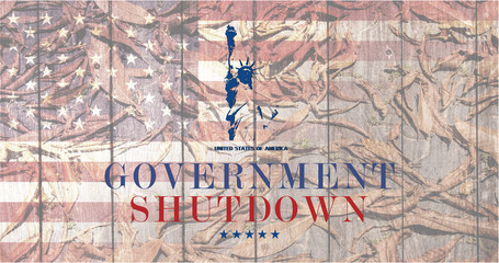 Government shutdown in the United States - obrazy, fototapety, plakaty