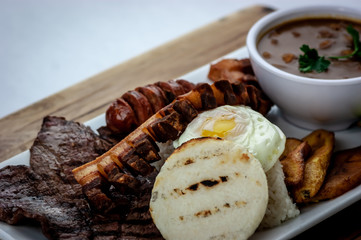 Bandeja Paisa Colombian food