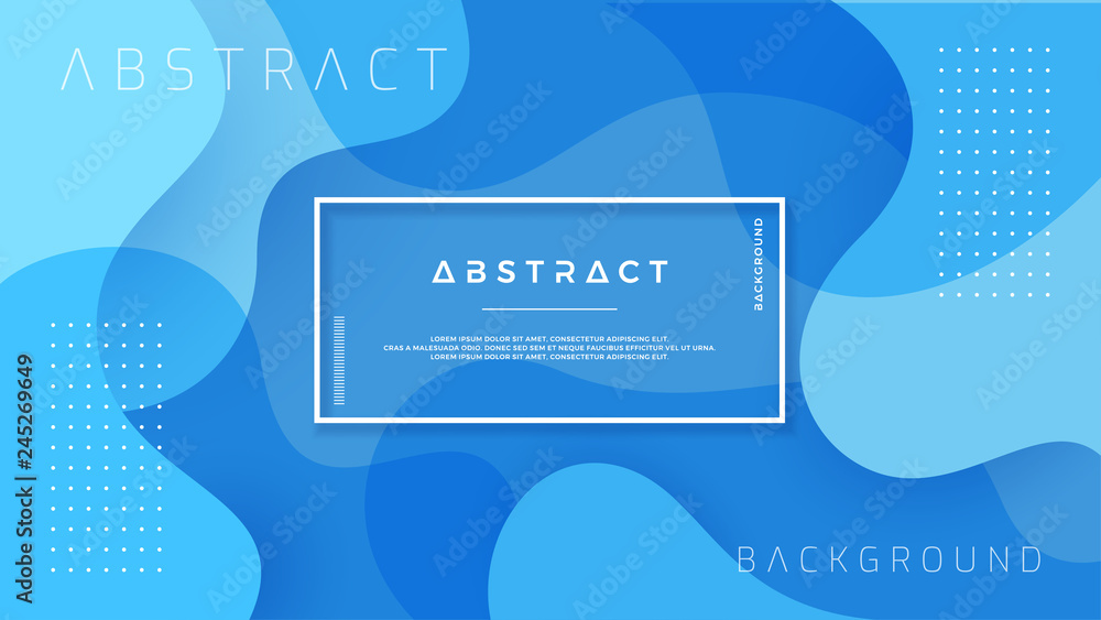Poster dynamic textured background design in 3d style with blue color. eps10 vector background.