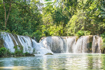 Chet Sao Noi waterfall in national park