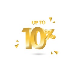 Discount up to 10% Vector Template Design Illustration