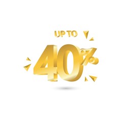 Discount up to 40% Vector Template Design Illustration