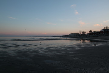 sunset on the beach